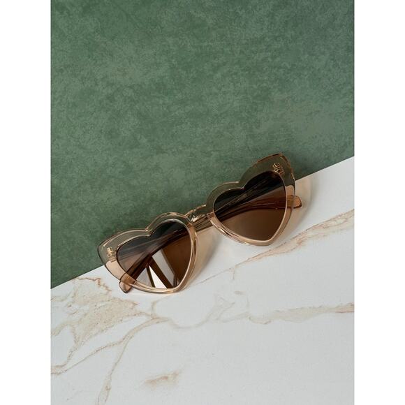 NEW Saint Laurent SL181 Nude Beige Heart LouLou Sunglasses main image 8